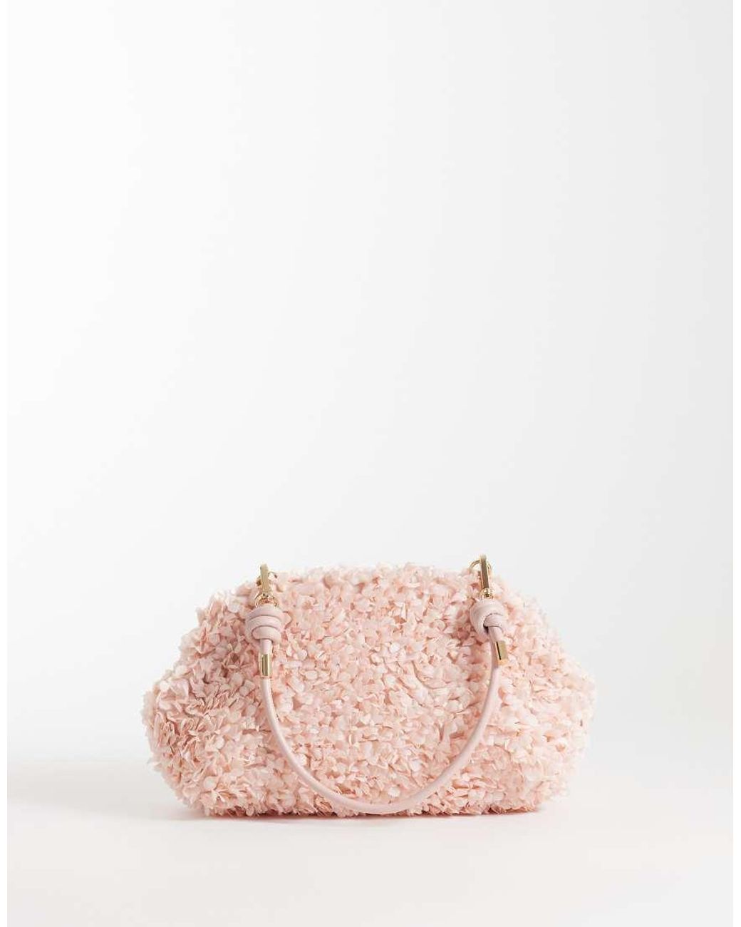 ASOS Pink Ruffle Clutch Bag