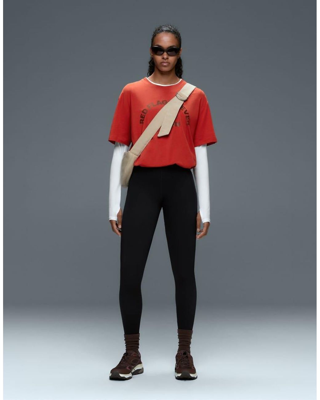 Oysho Black Extra-Compressive Raise Up 65Cm Ankle-Length Leggings