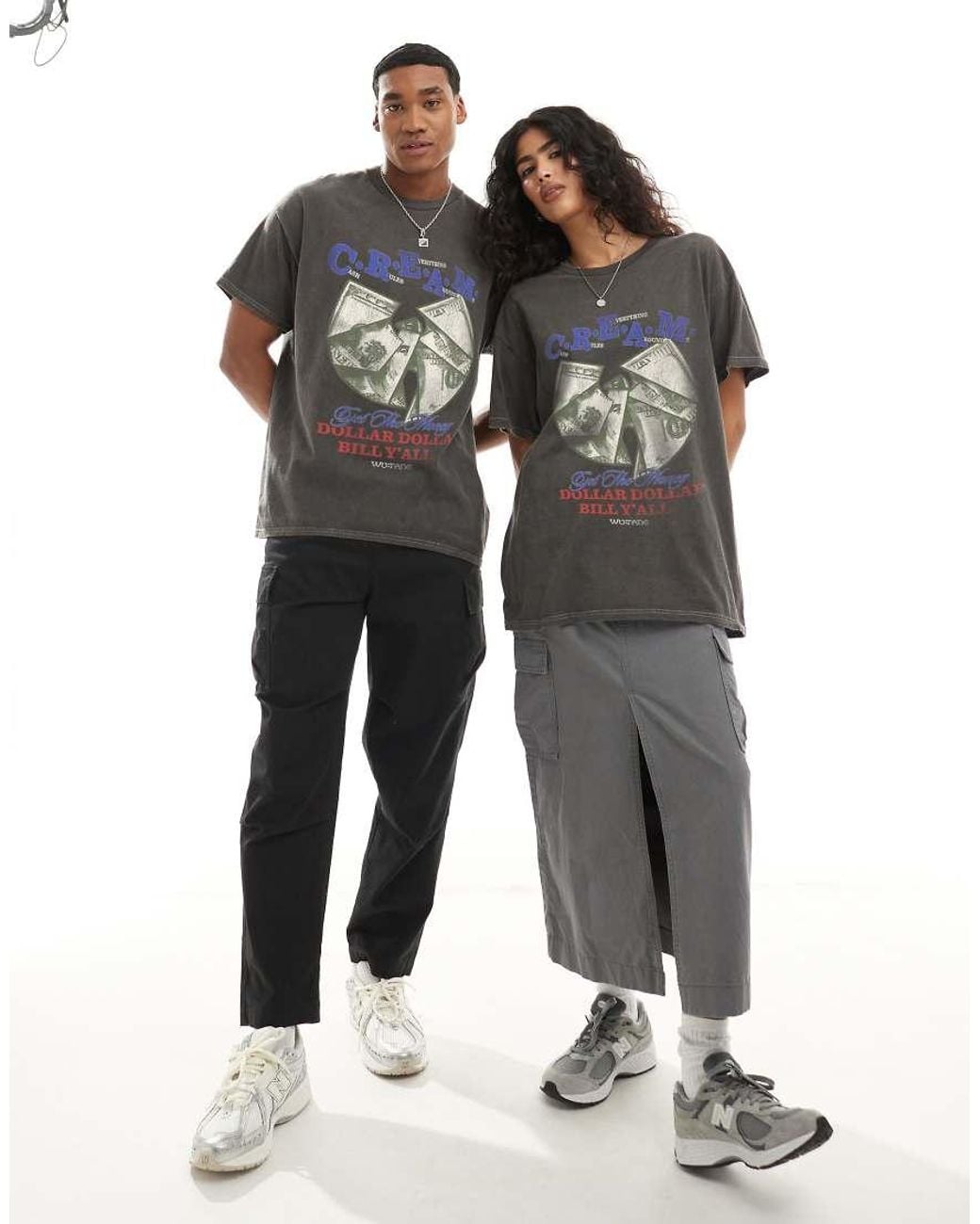 PRNT Black X Wu-Tang Clan Cream Relaxed Fit T-Shirt