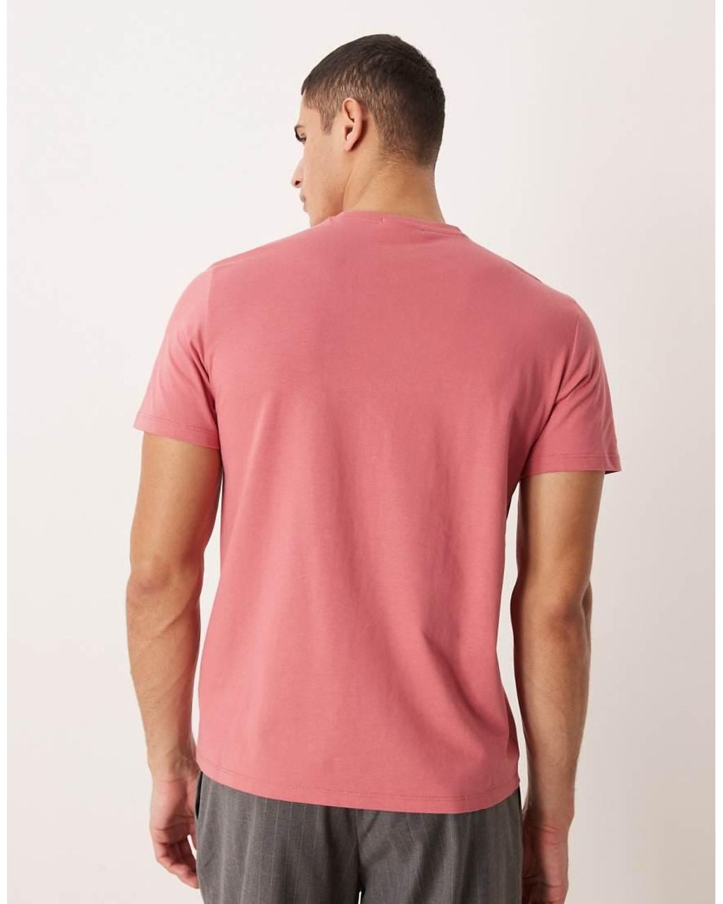 Calvin Klein Red Classic Monogram T-Shirt for men