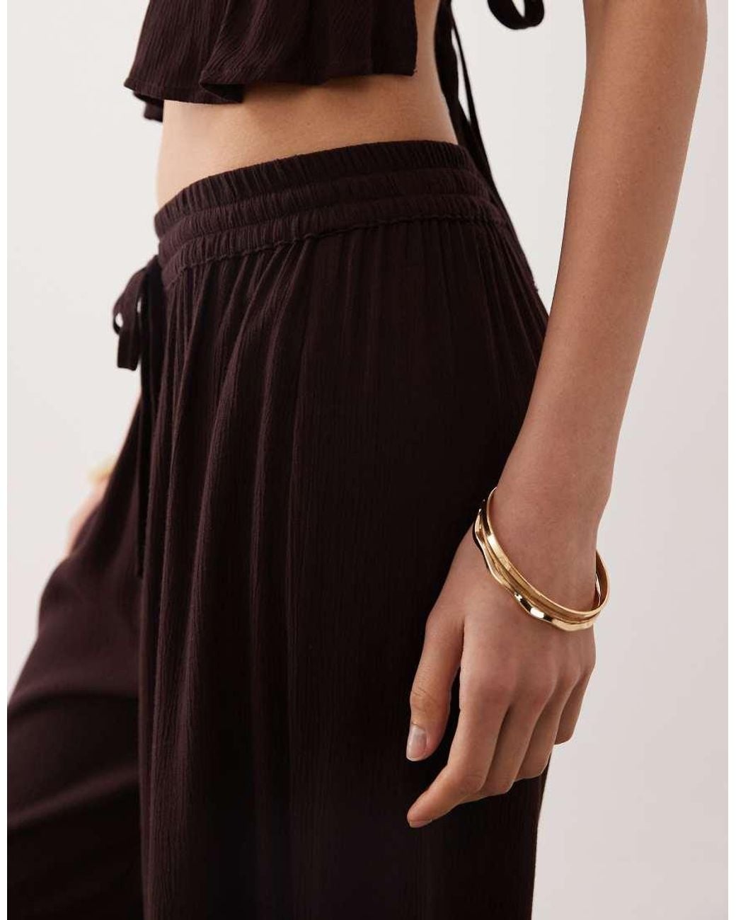 Free Society White Wide Leg Beach Pants