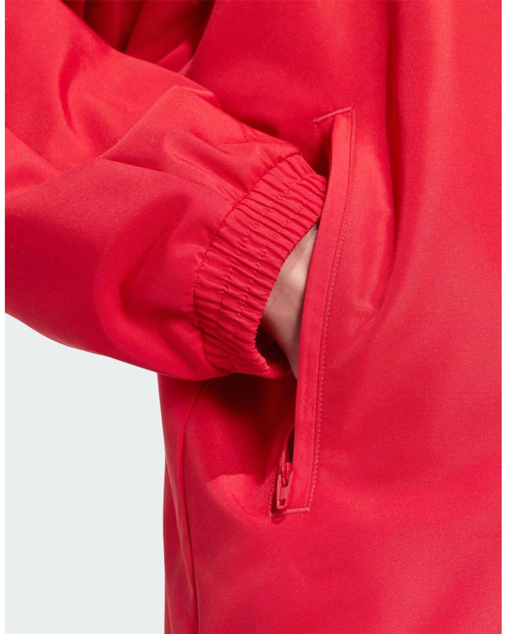 Adidas Originals Red Manchester United Stadium Track Top for men