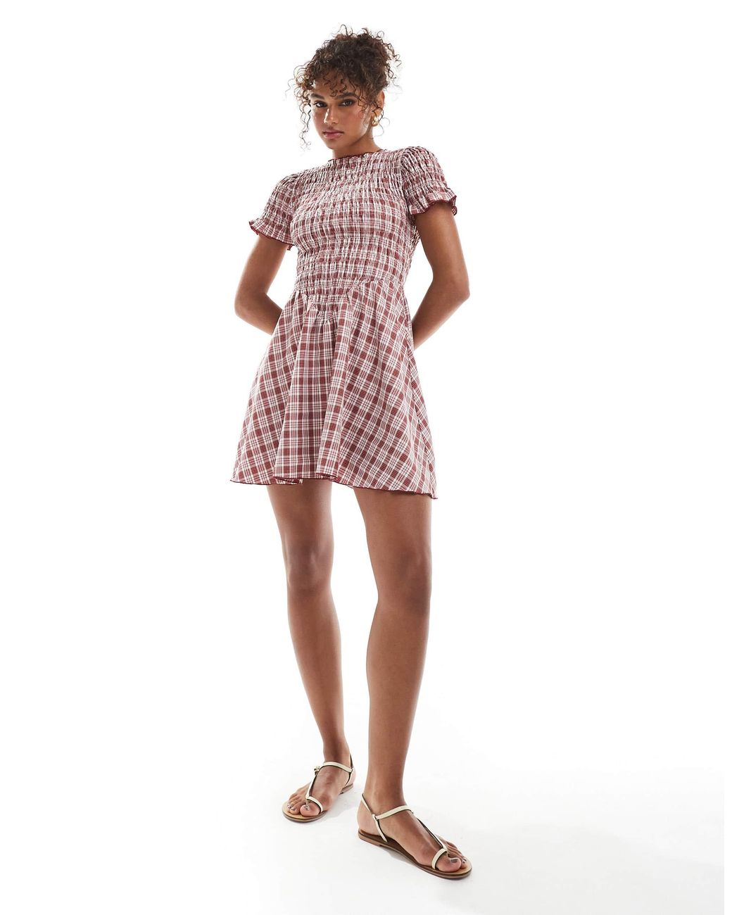 knee length dresses for ladies Thorn Shirred Mini Dress – Daisy Street