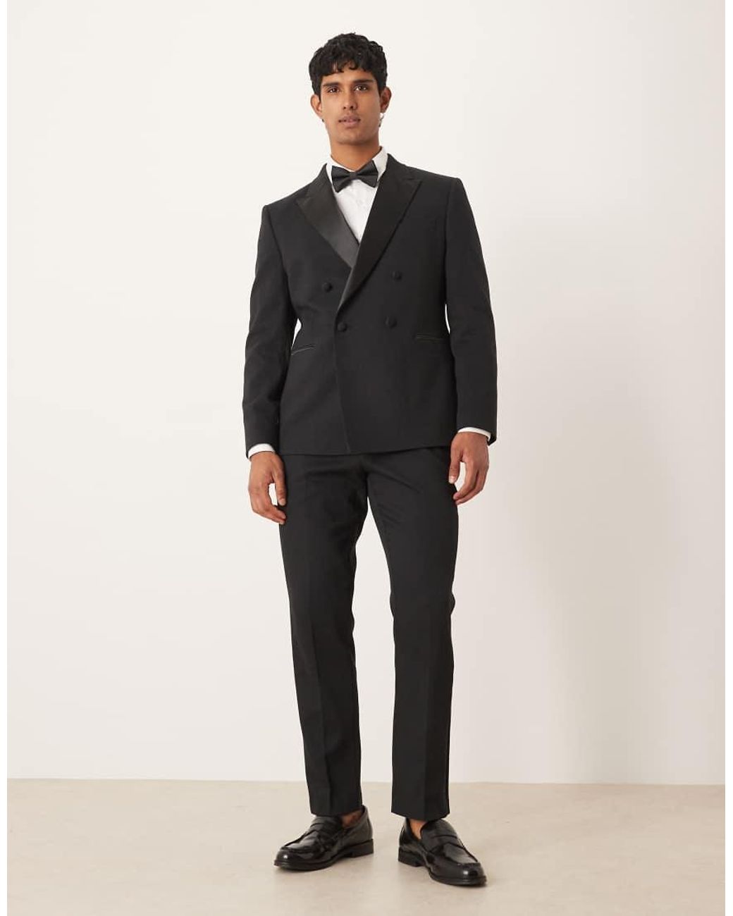 ASOS Black Double Breasted Tuxedo Suit Jacket for men
