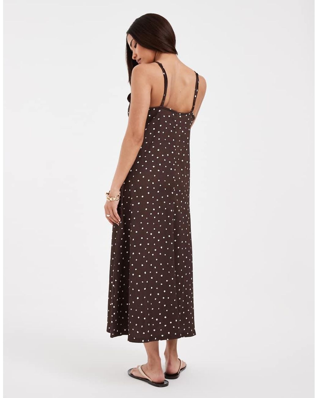 Only Petite Brown Midaxi Dress