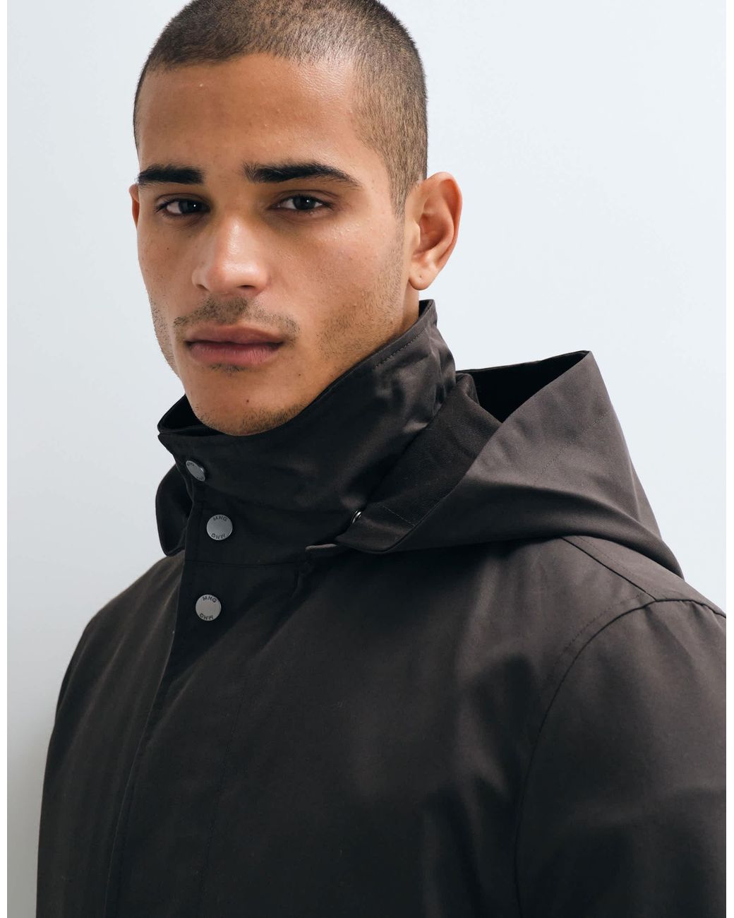 Mango Blue Parka Jacket for men