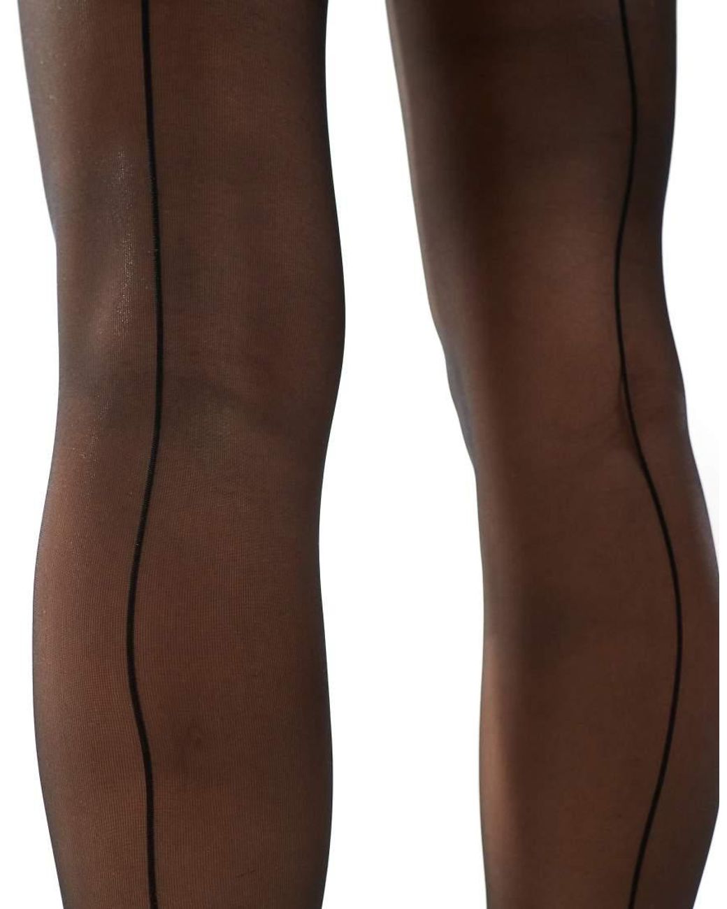 Lindex Black 20 Denier Back Stripe Detail Tights