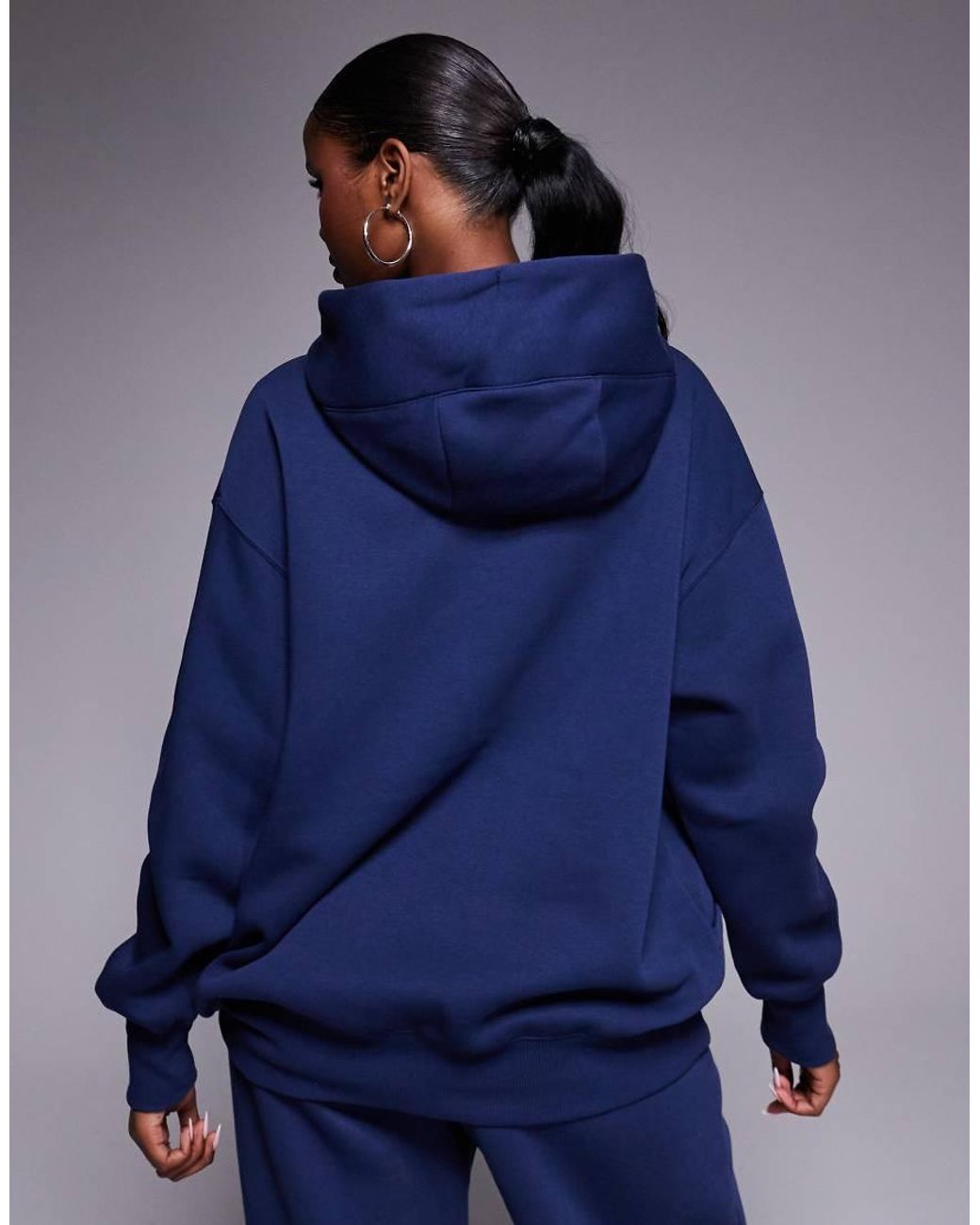 Nike Blue Phoenix Fleece Oversized Hoodie