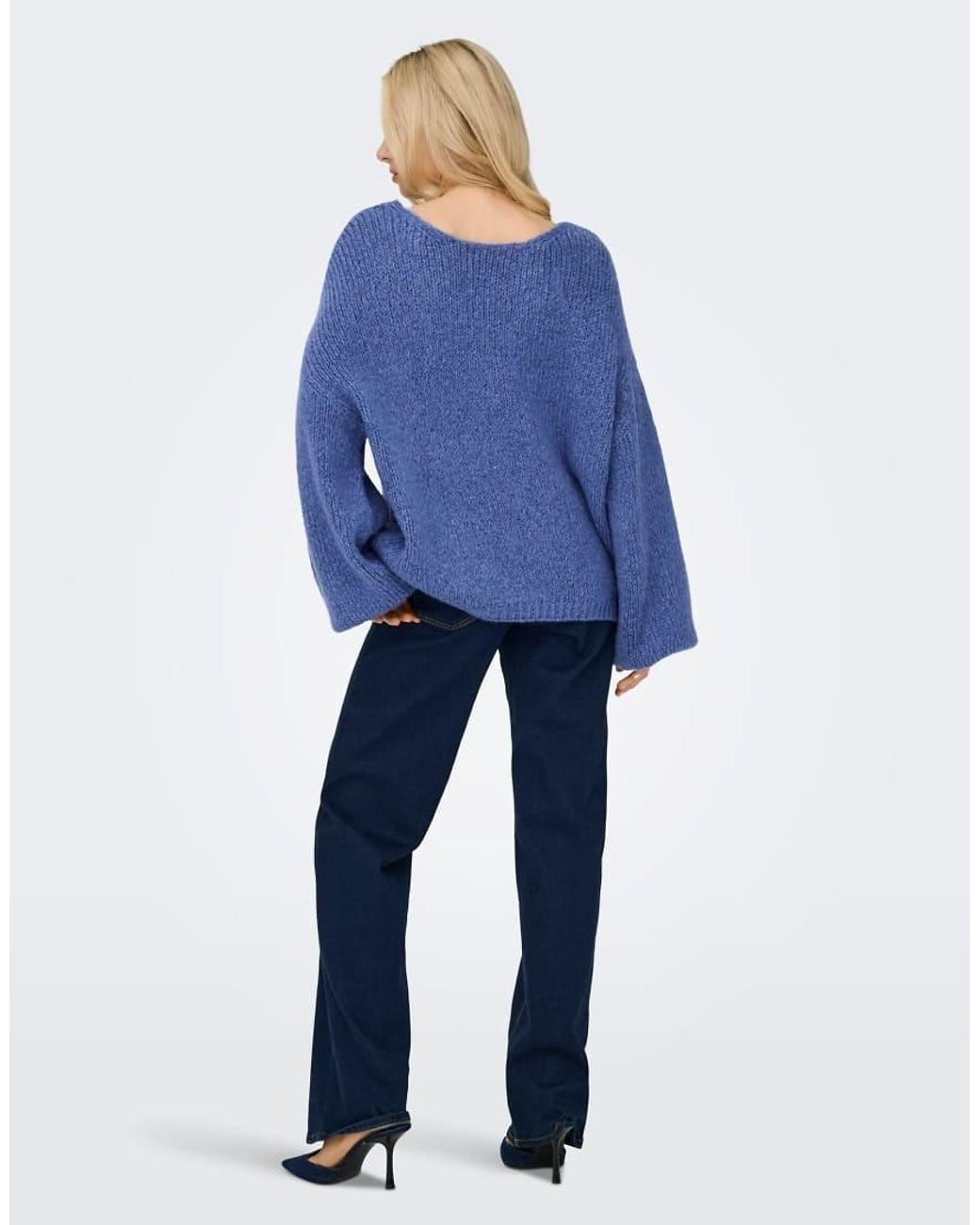 Jdy Blue Knitted Pullover