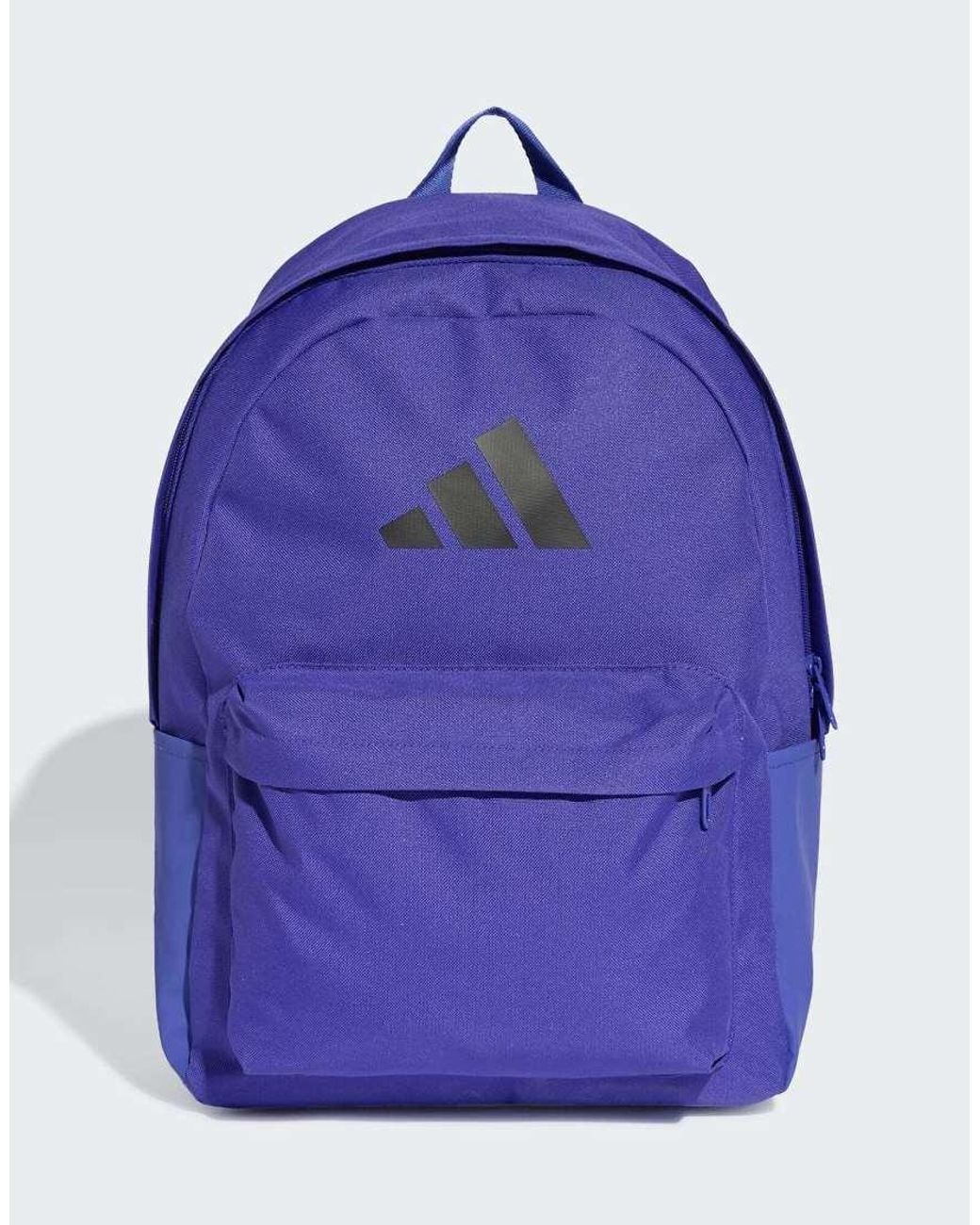 Adidas Originals Blue Classic 3 Bar Logo Backpack