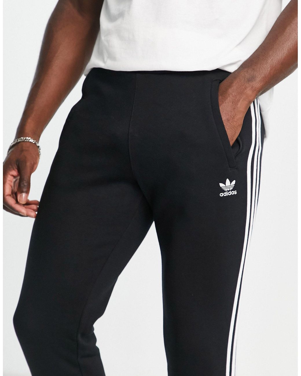 Pantalon homme adidas Originals 3-Stripes Pant - Black