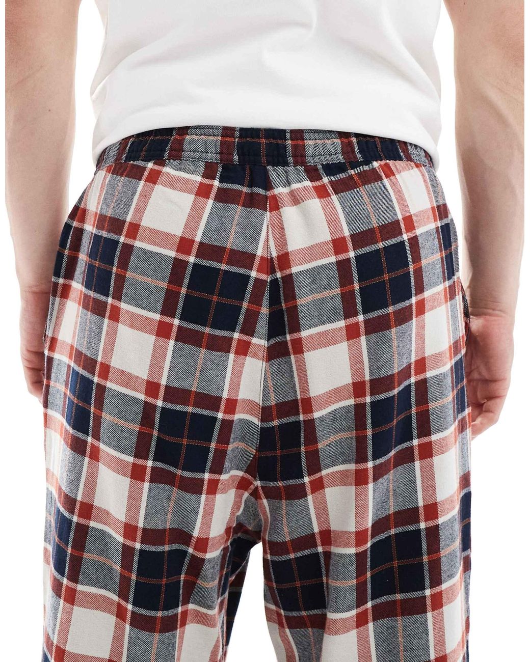 Jack & Jones Red Checked Lounge Pants for men