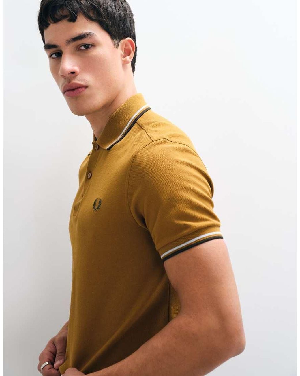 Fred Perry Natural Twin Tipped Polo Shirt for men