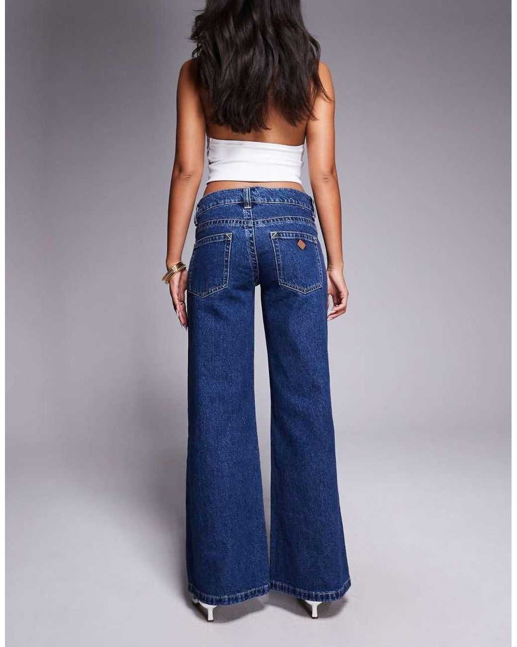 Abrand Jeans Blue 00 Super Low Wide Jeans