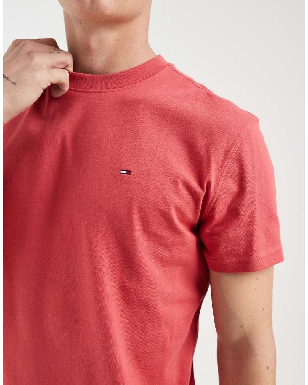 Tommy Hilfiger White Flag Logo T-shirt for men