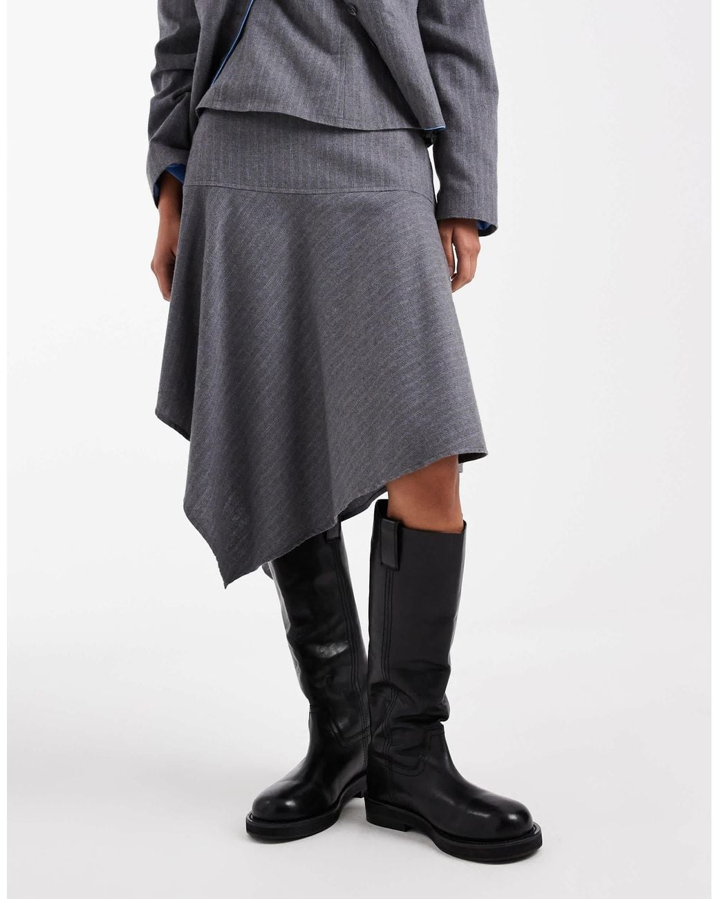 Collusion Blue Midi Skirt