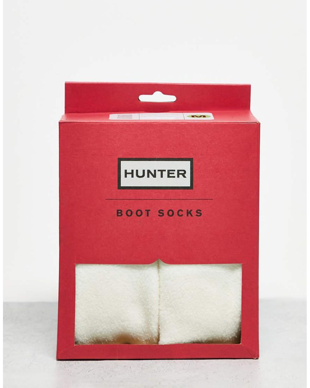 Hunter White Downpour Wellington Boot Socks