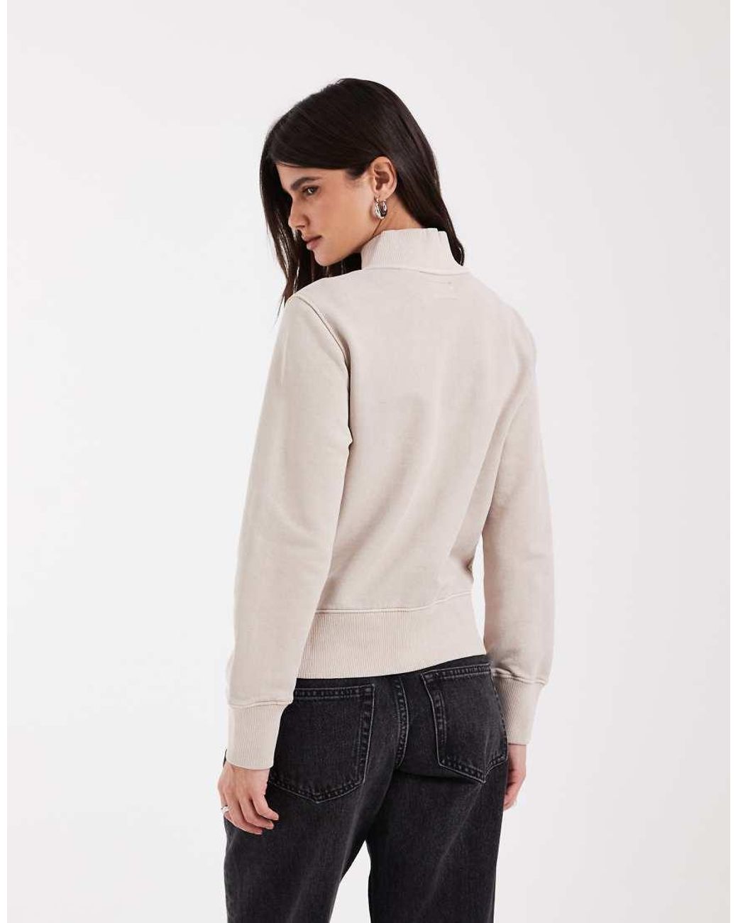 Levi's Natural Slim Fit Zip Up Funnel Neck Jumper