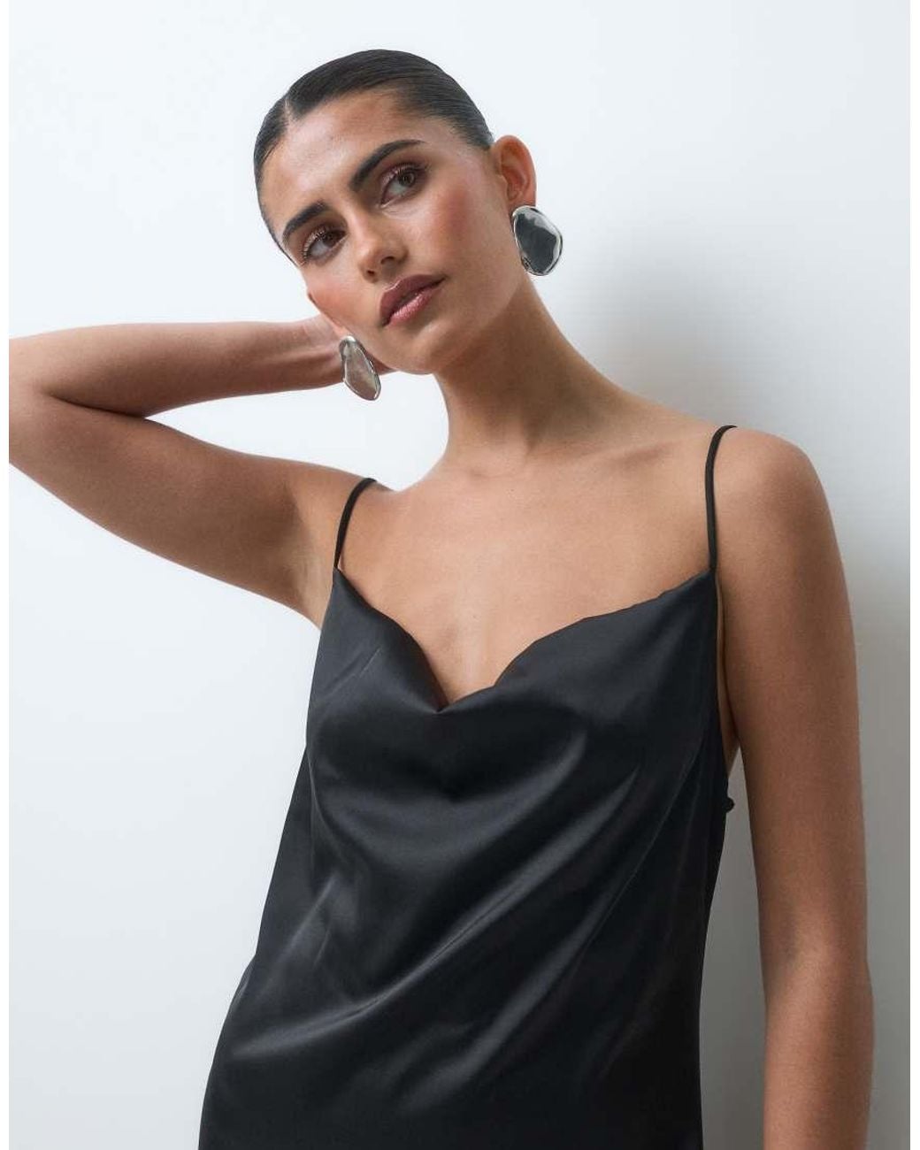 Noisy May Black Fringes Detail Asymmetric Mini Dress
