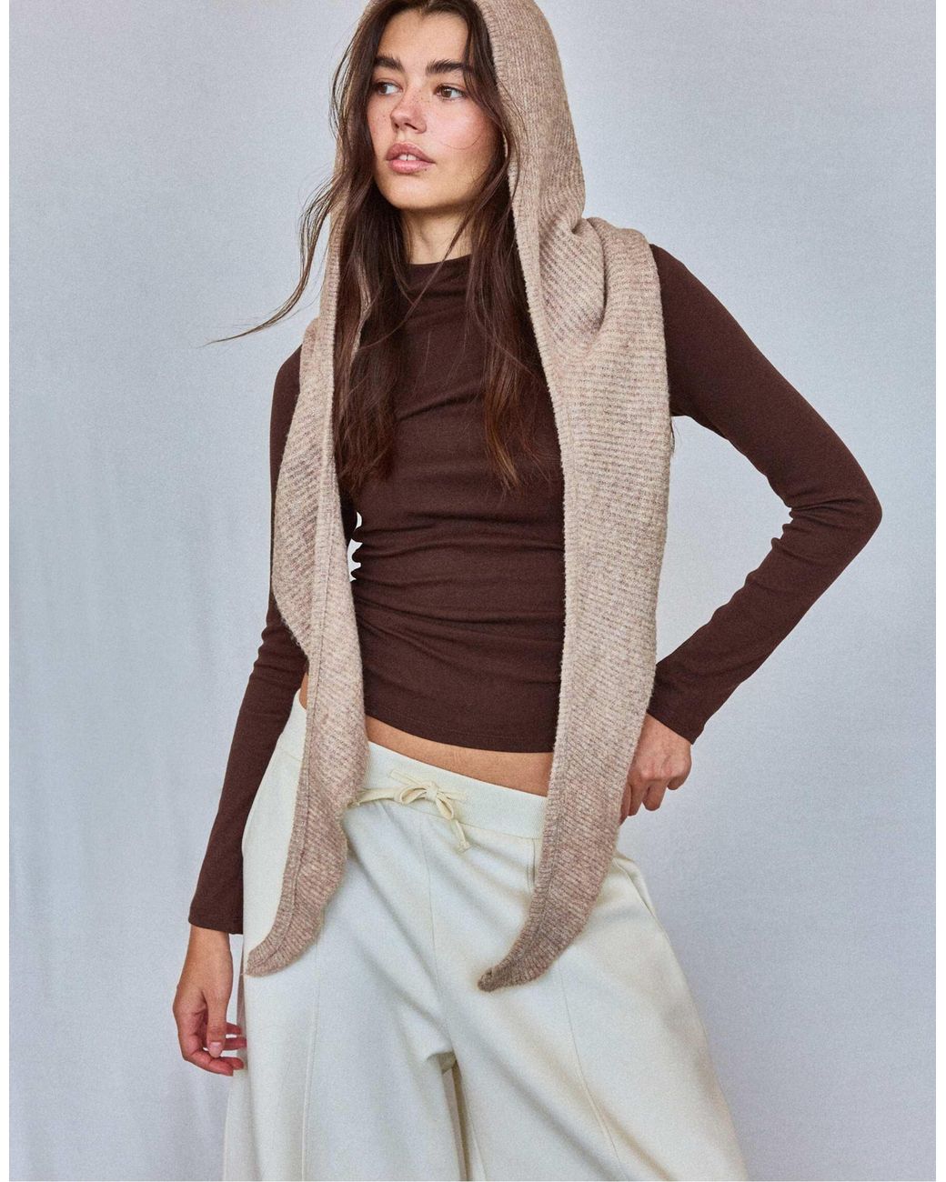 Stradivarius White Balaclava