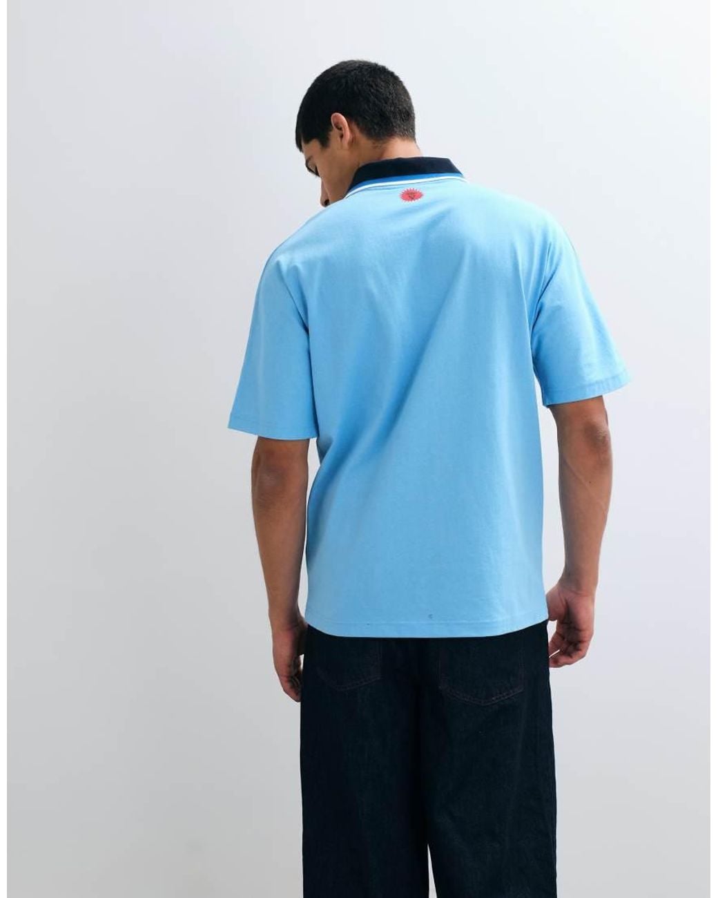 ICECREAM Blue Running Dog Football Shirt for men