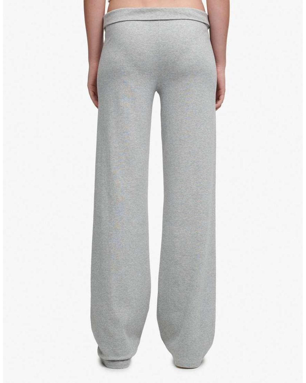 Superdry White Athletic Essentials Fold Over Joggers