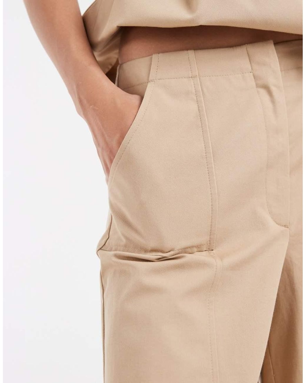 ASOS Natural Cargo Short (part Of A Set)
