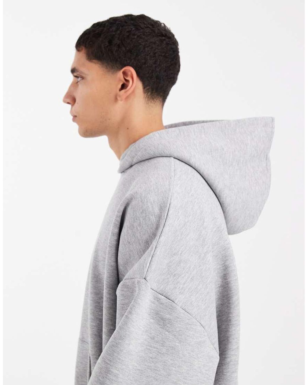 ASOS Gray Essentials Extreme Oversized Hoodie for men