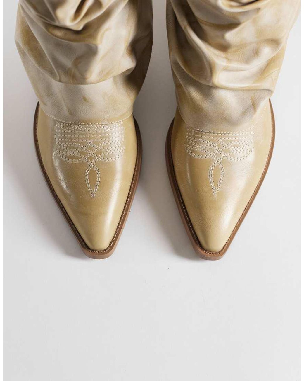 SIMMI White Simmi London Ituama Foldover Low Ankle Boots