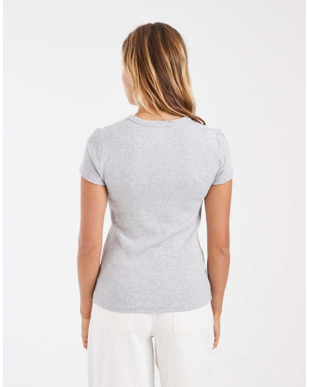 Gap Brown Cotton Crew T-Shirt