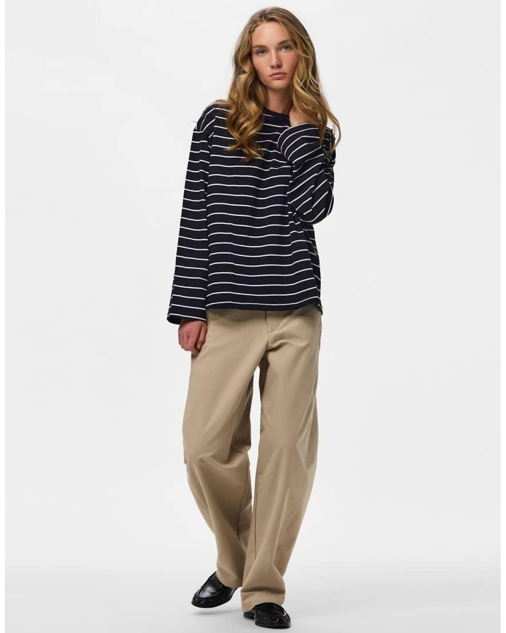 Pieces Blue Long Sleeved Top