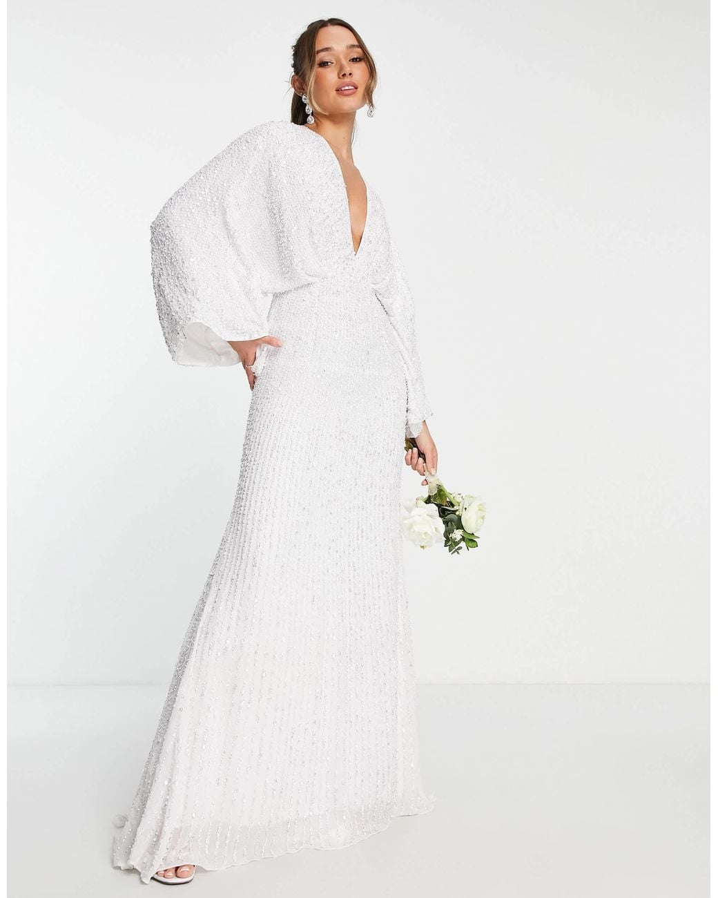 asos sequin dress white Beautiful ASOS Edition white sequin dress., Never