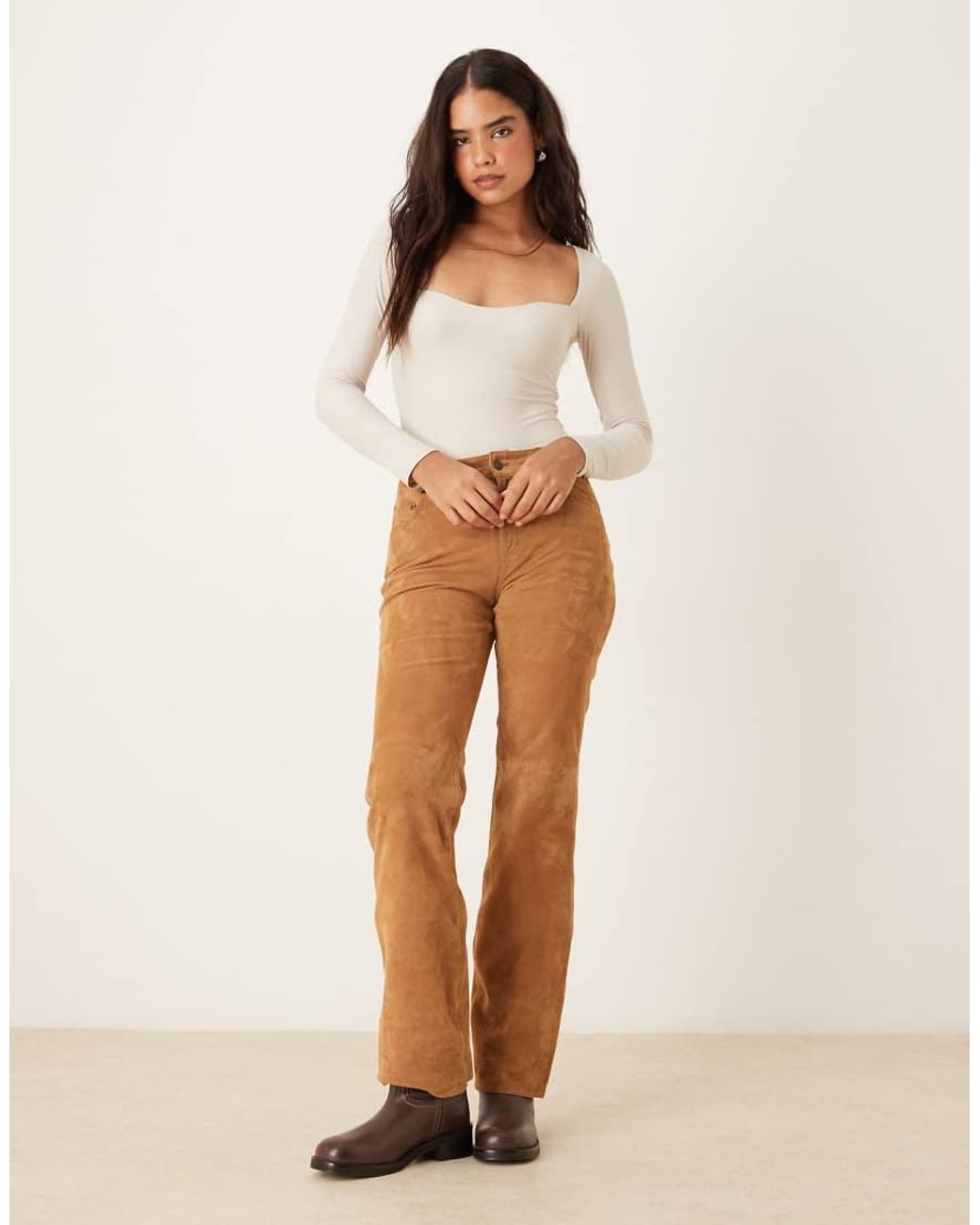 Abercrombie & Fitch White Long Sleeve Bodysuit With Bra Insert