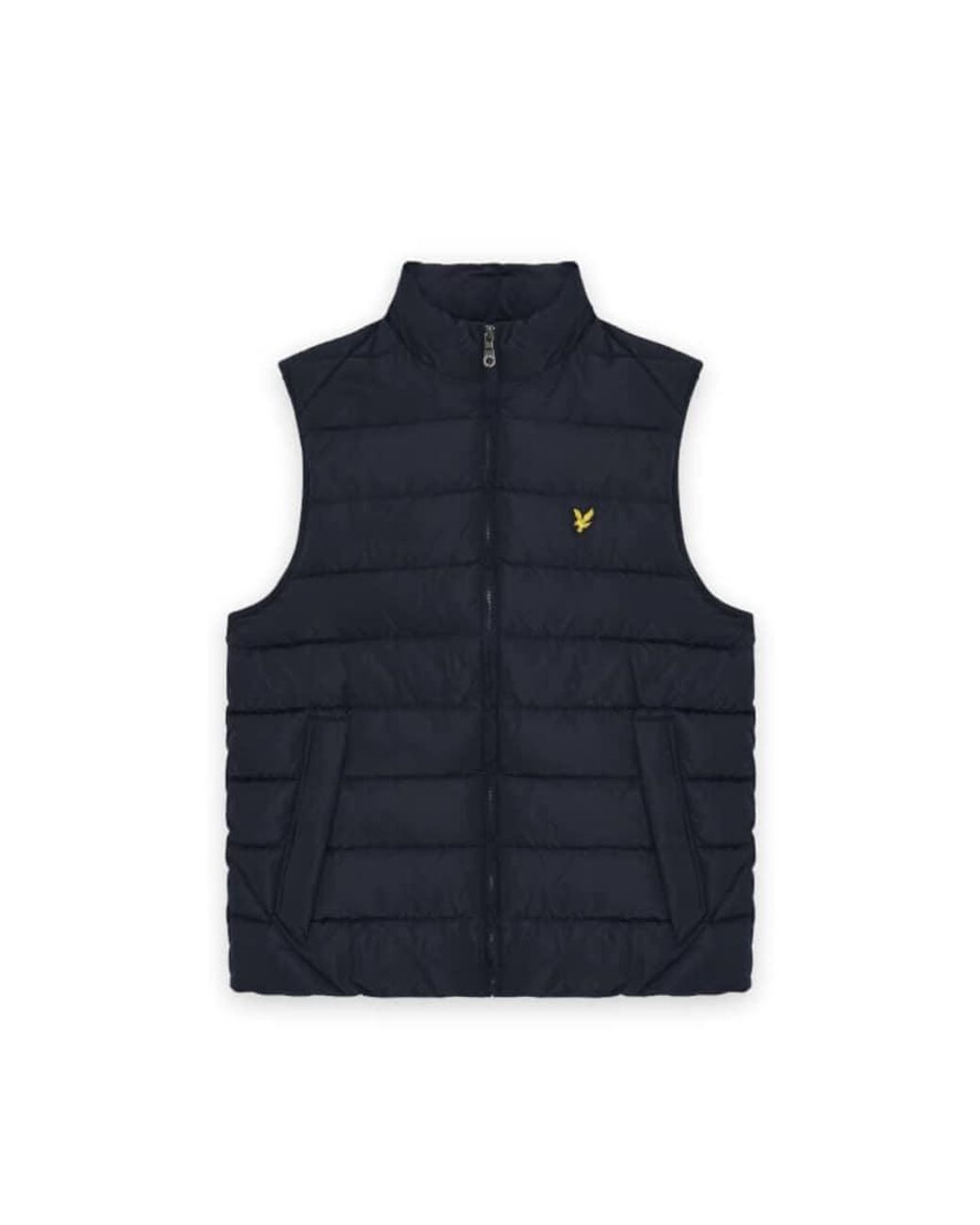 Lyle & Scott Blue Mid Jackets Quilted Gilet for men