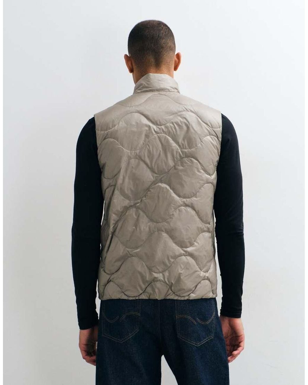 ARKET Brown Down Onion Quilted Gilet for men