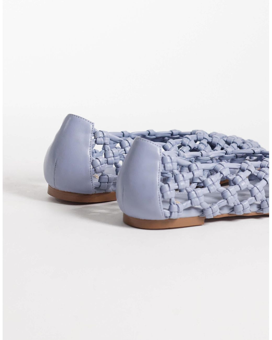 Schuh Blue Lotte Woven Ballet Flat