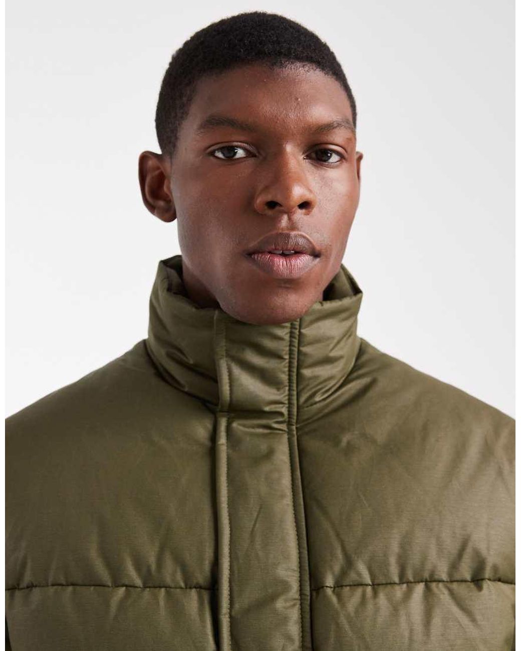 ASOS Green Puffer Jacket for men