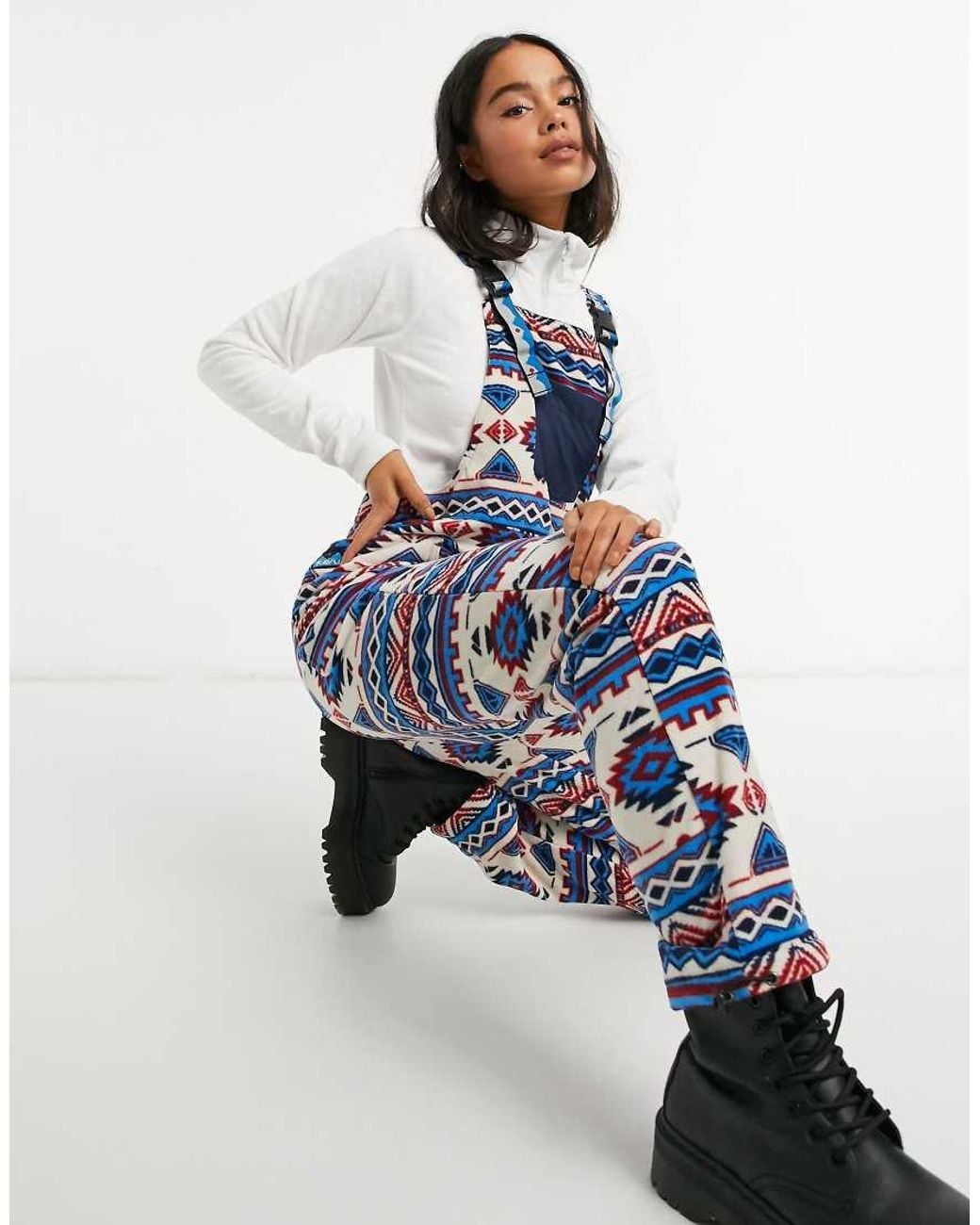 Kavu Blue Pocatello Aztec Dungaree