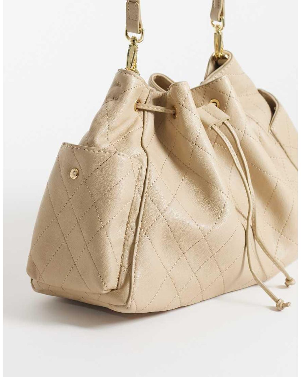 Borsa A Spalla Trapuntata di Mango in Natural