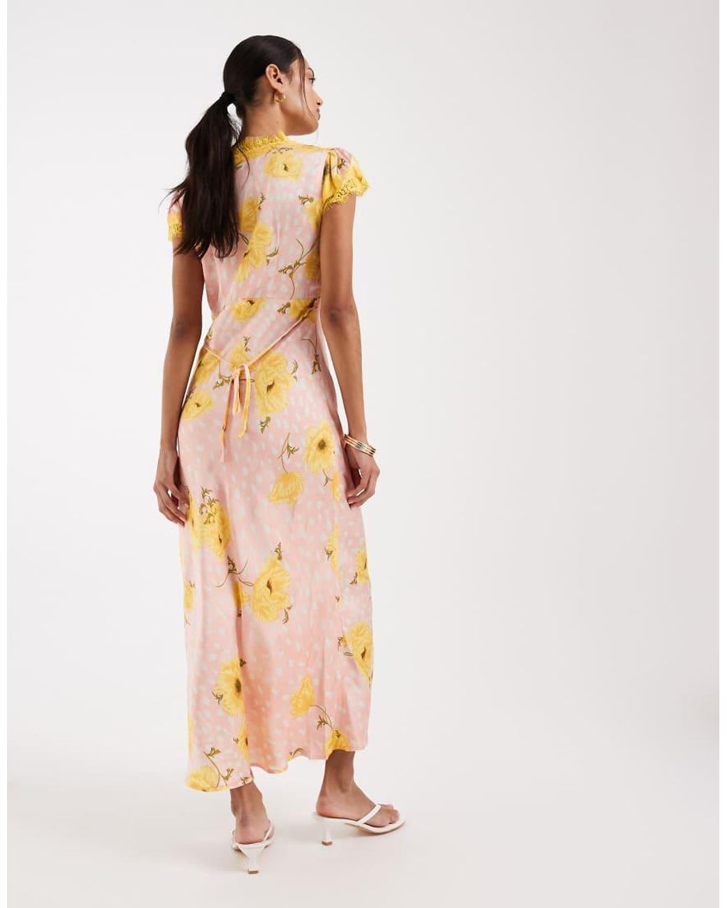 Never Fully Dressed White Olivia V-neck Maxi Dress