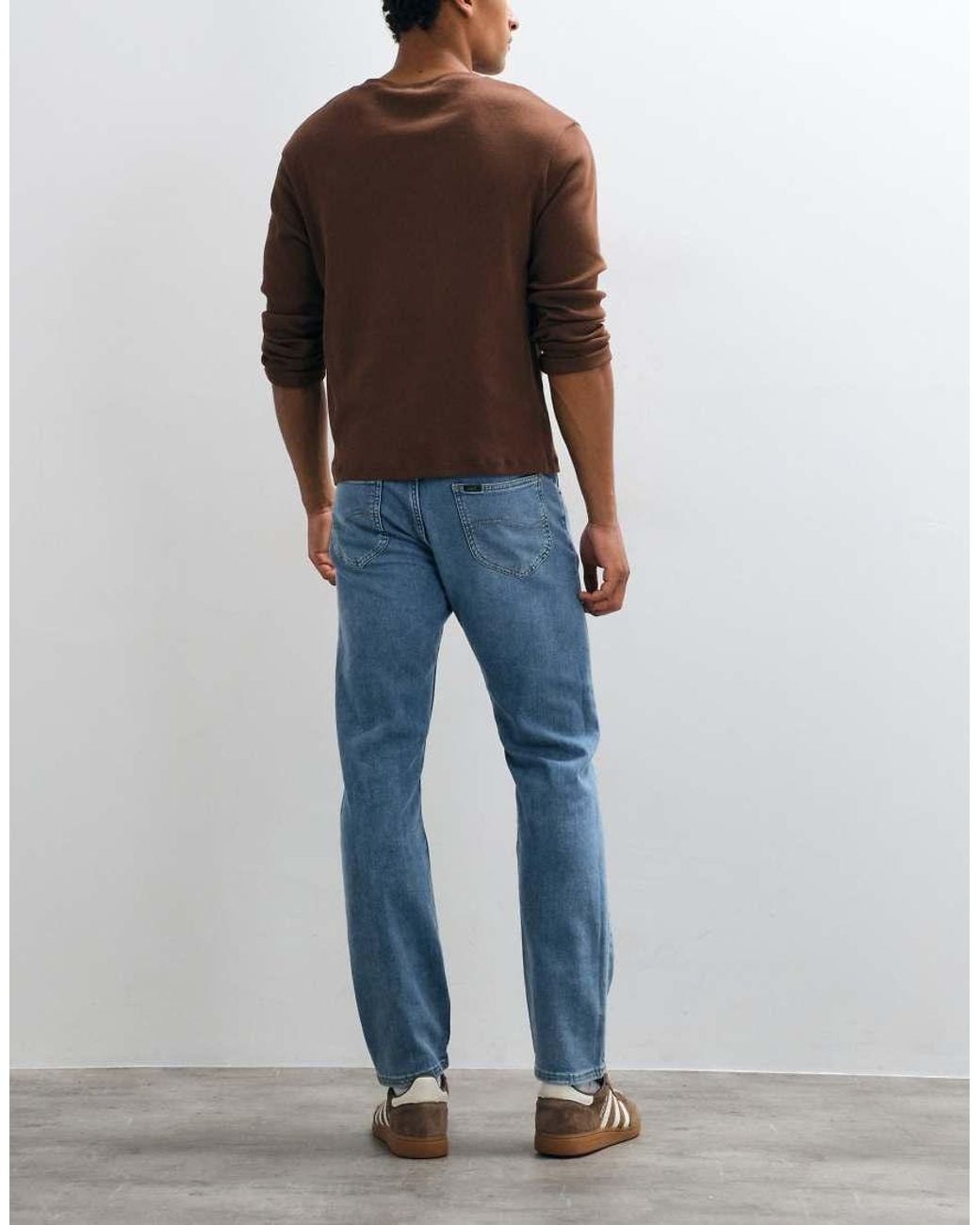 Lee Jeans Blue Rider Slim Straight Jeans for men