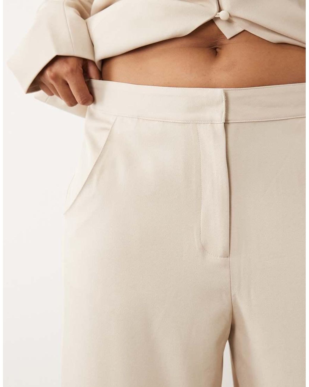 ASOS Natural Curve Co-ord Tailored Trousers