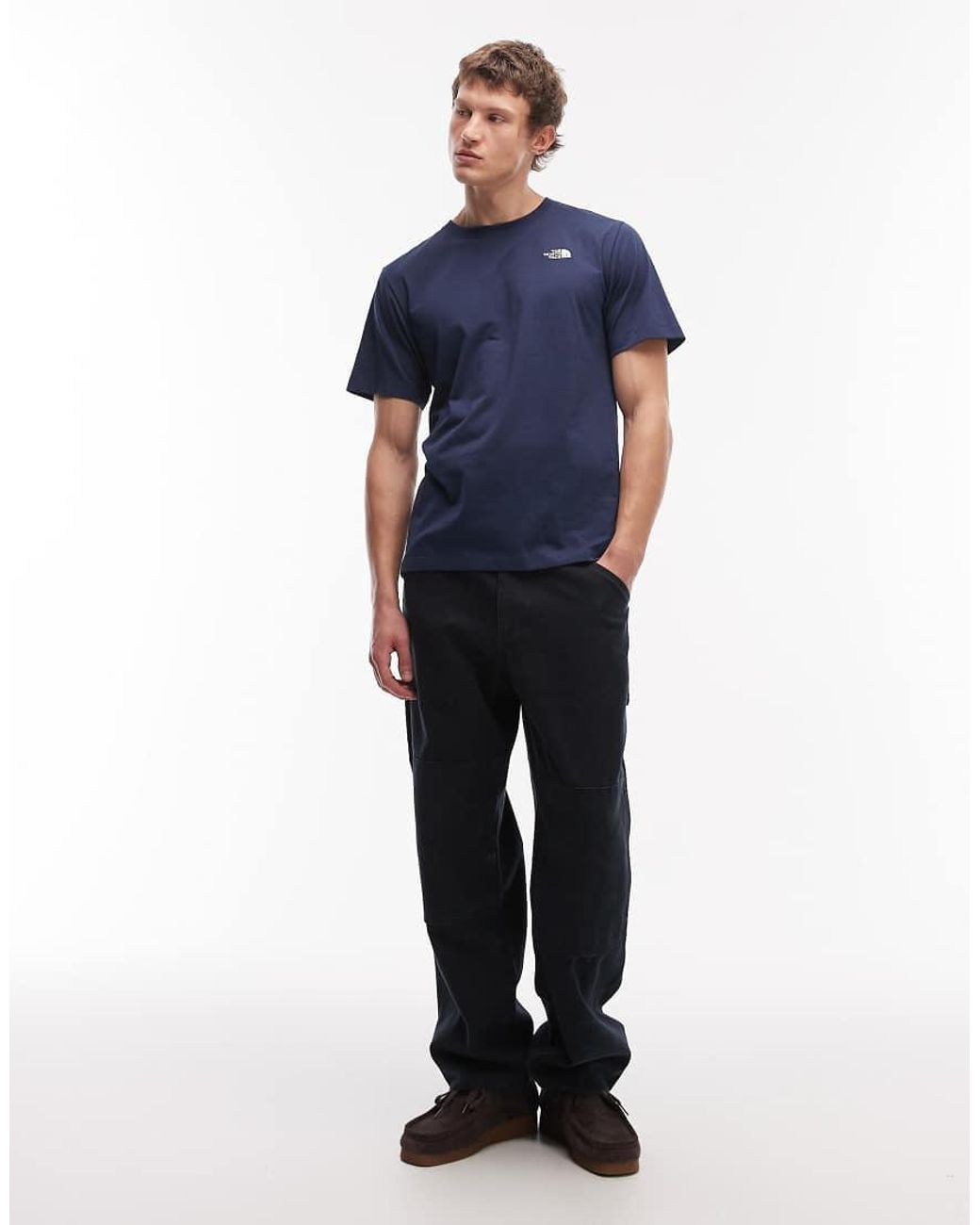 The North Face Blue Evolution Simple Dome Logo T-Shirt for men