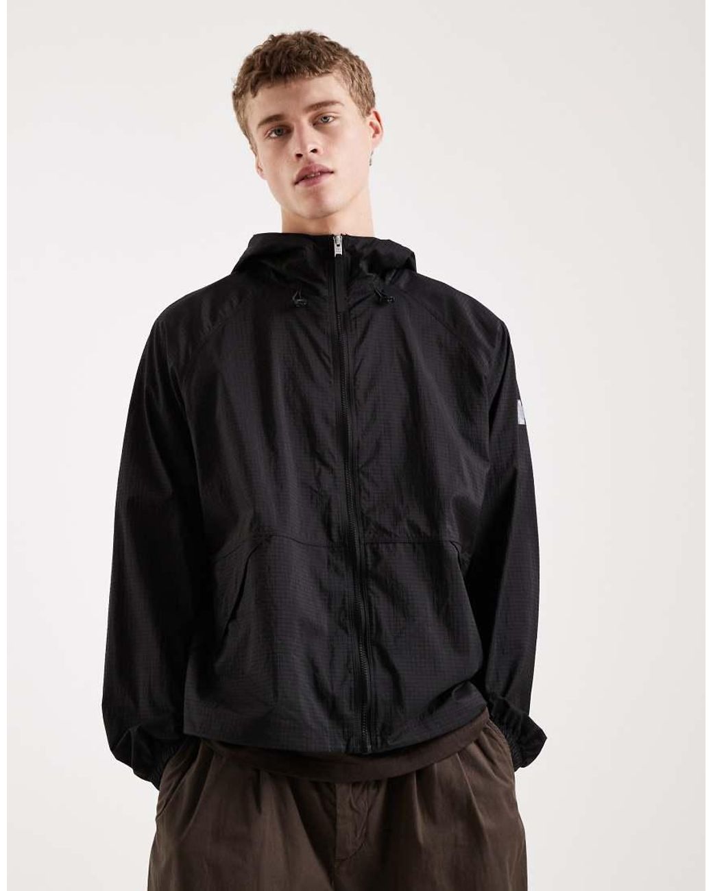 Tommy Hilfiger Black Signature Windbreaker Jacket for men