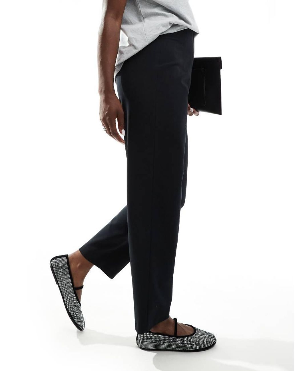Miss Selfridge Black Essentials Cigarette Trouser