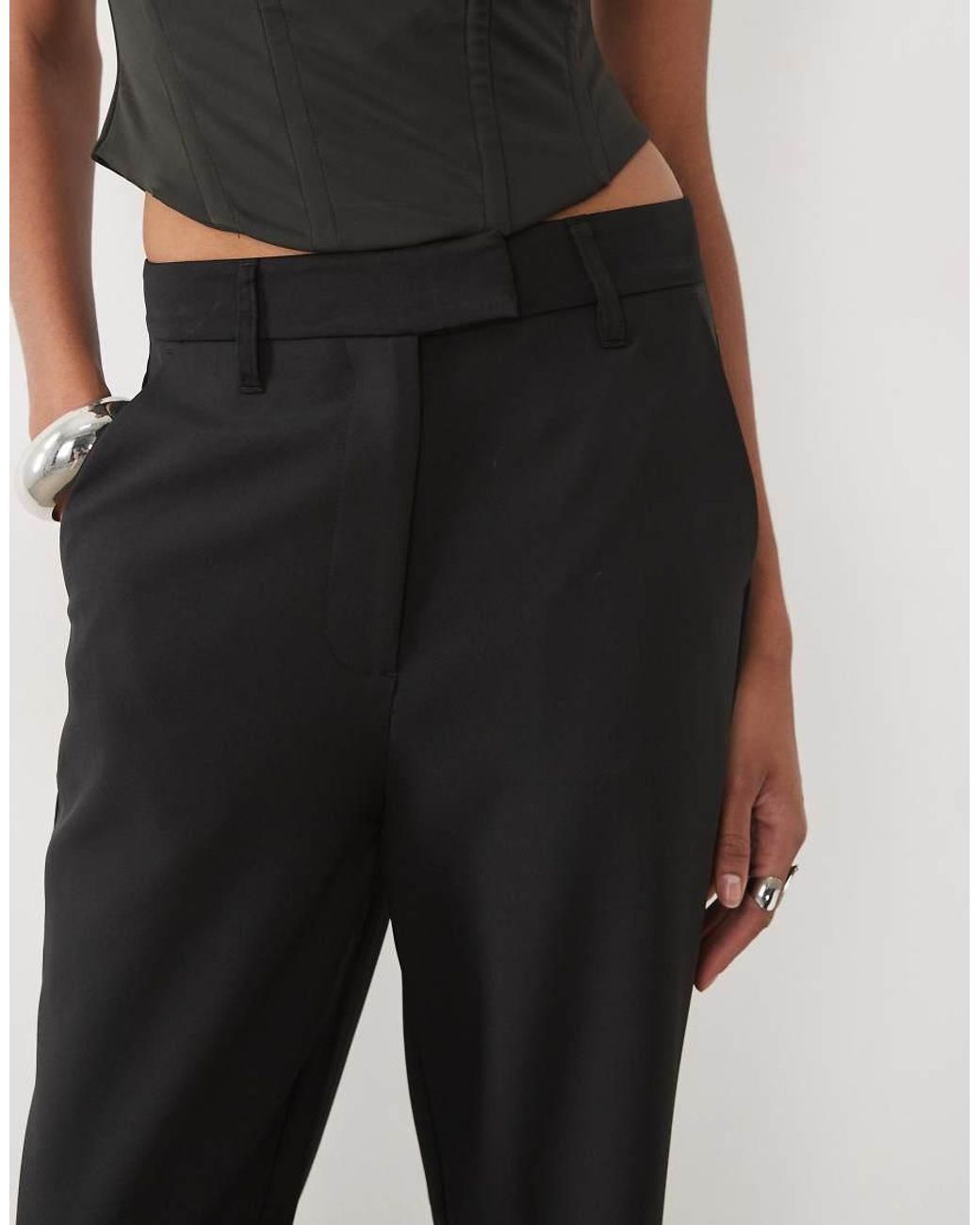 ASOS White Tall Tailored Snatch Tux Flare Trousers