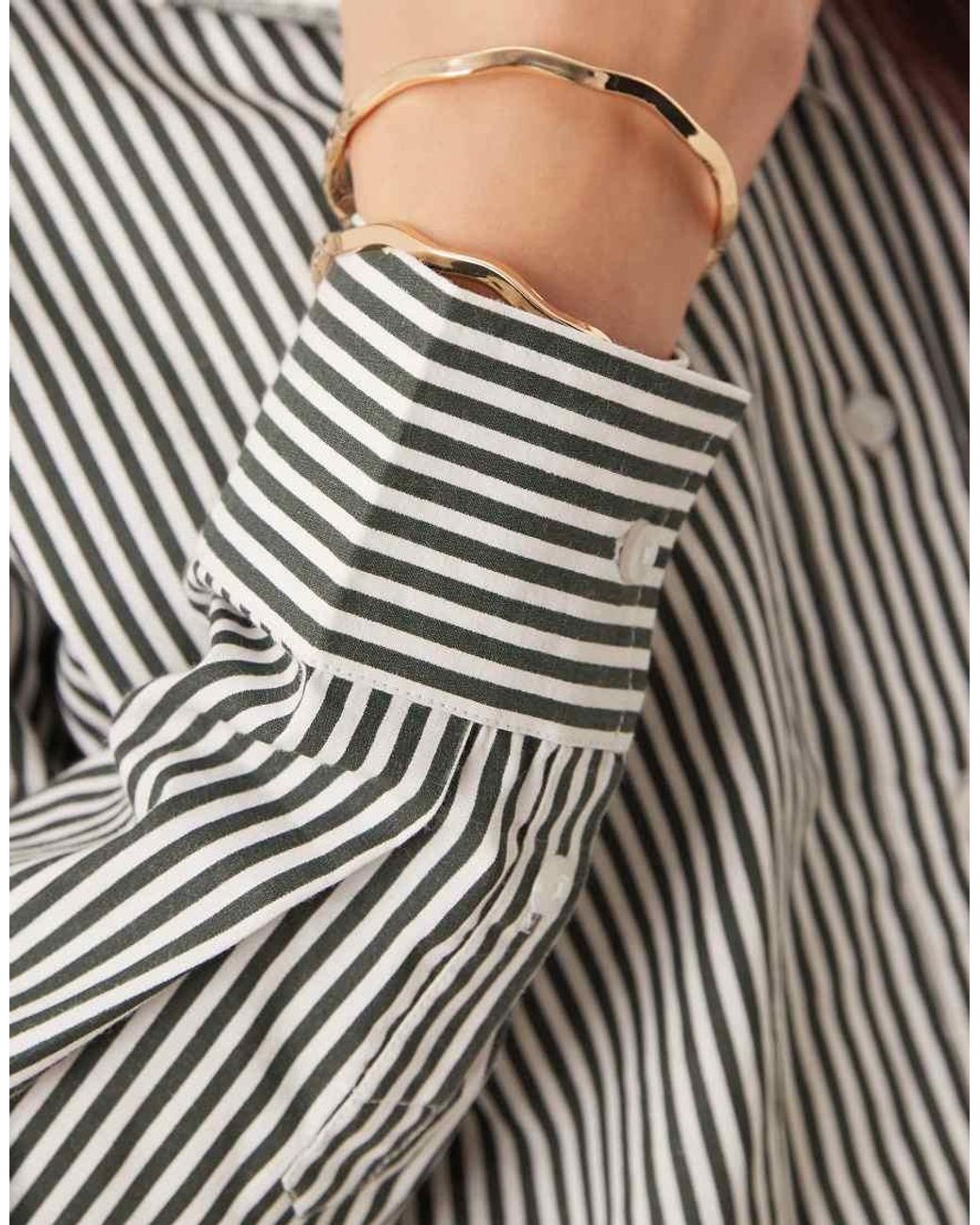 esmé studios Gray Crop Beach Shirt