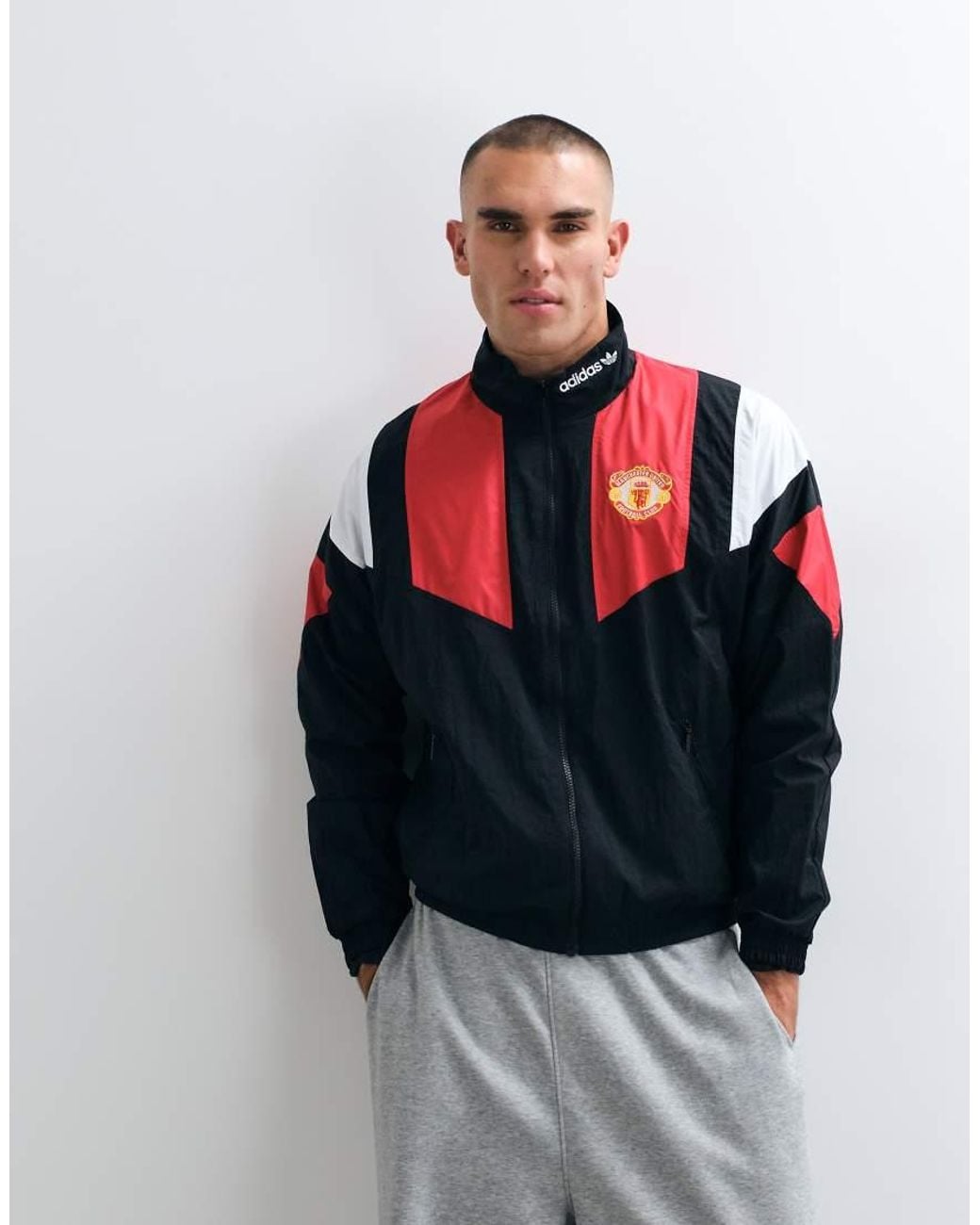 Adidas Originals Gray Adidas Football Manchester United 26/27 Eqt Tracktop for men