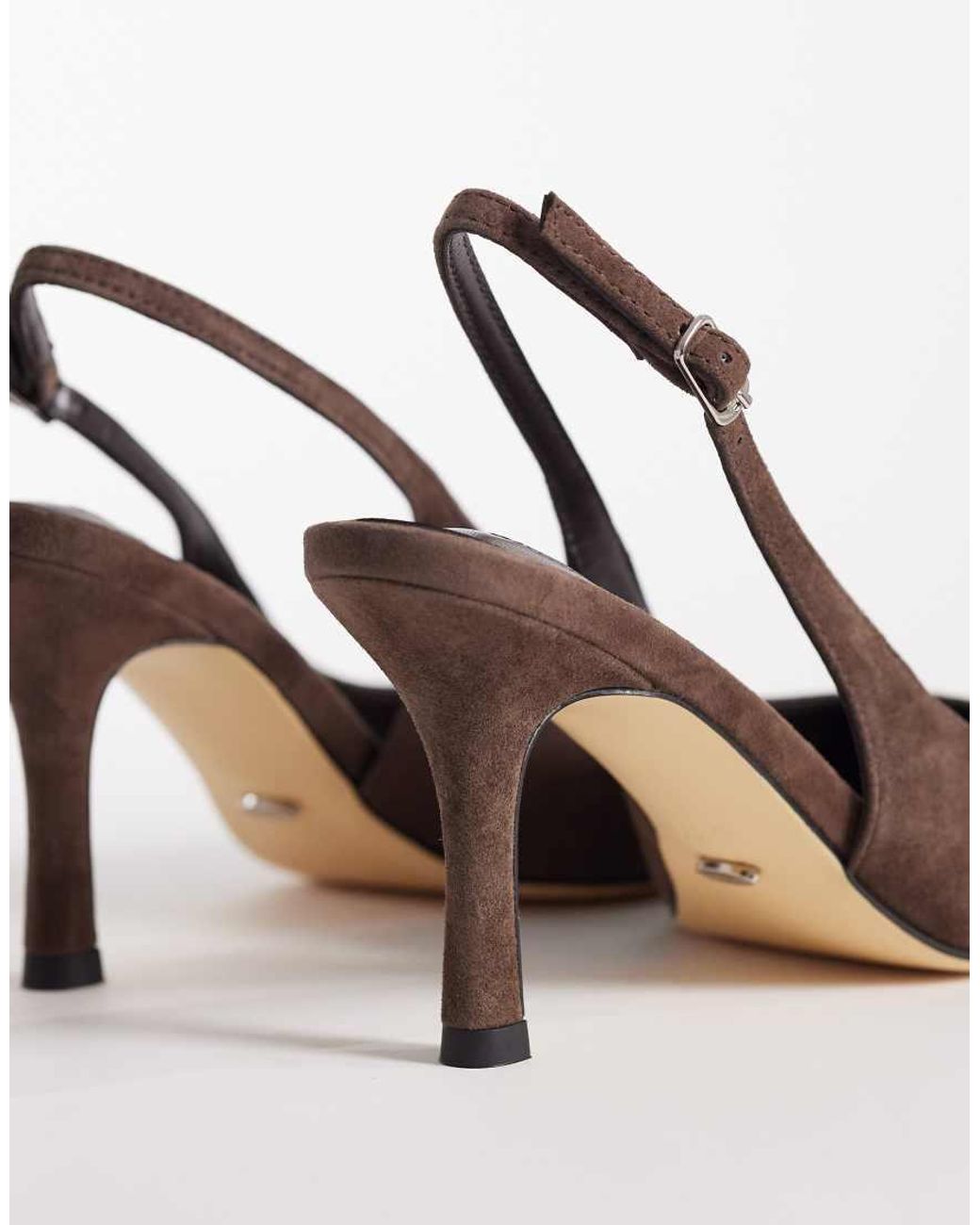 Tony Bianco Brown Samar Slingback Heeled Shoes