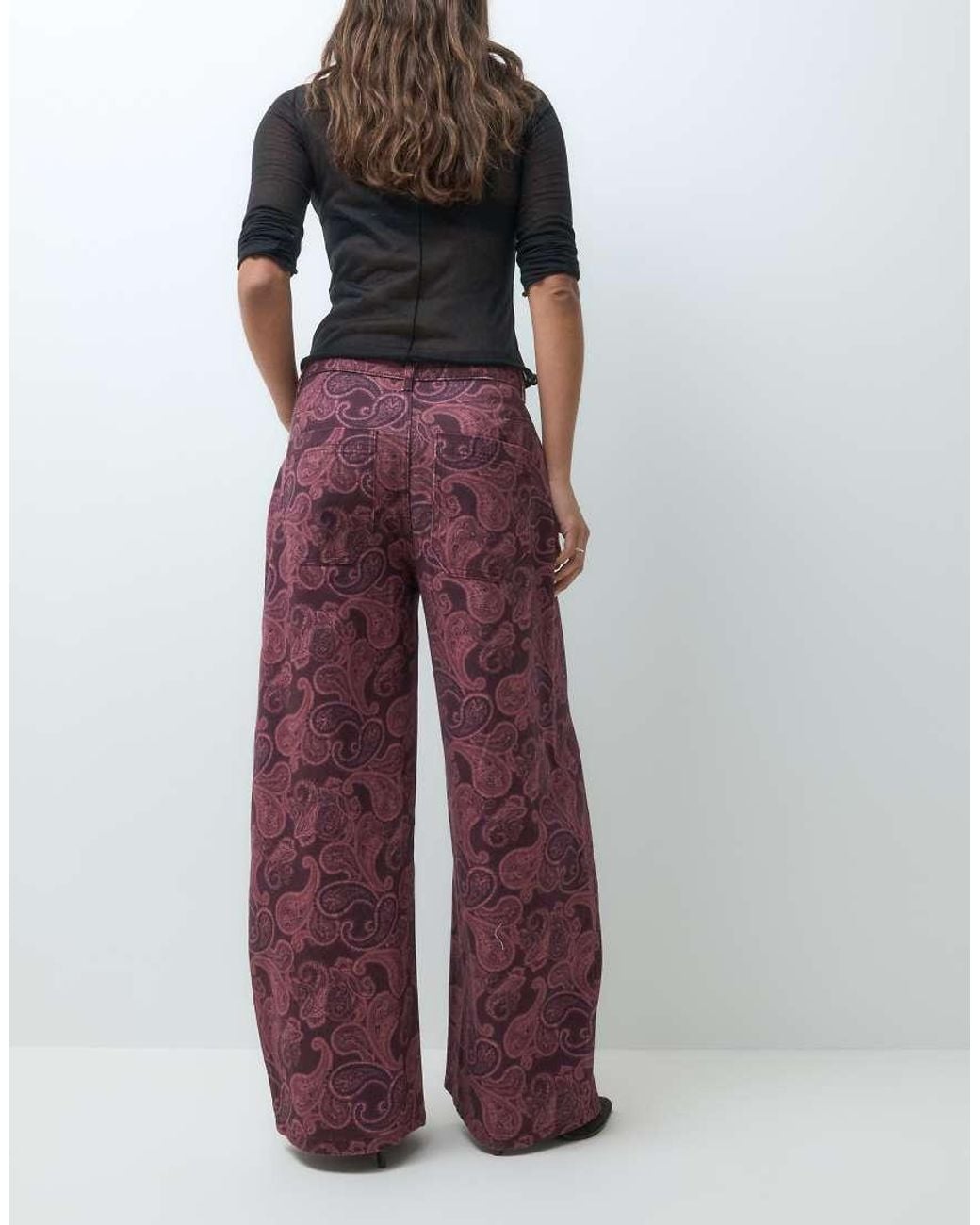 Reclaimed Vintage Red Baggy Jean